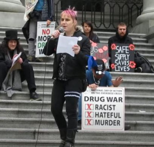 Eris Nyx, Co-Founder, Drug User Liberation Front Eris Nyx, Co-Founder, Drug User Liberation Front
