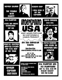 Underground USA symposium Flyer for the Underground USA symposium October 15 at the University of Oregon's Portland campus