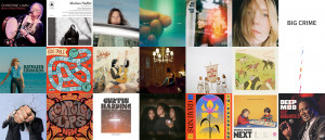 A collage of all the album/singles covers that are played on the show.