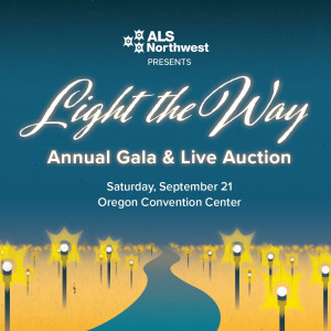 Poster for ALS Northwest's annual fundraiser Light the Way