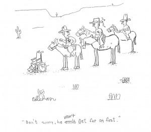 John Callahan talks with Words and Pictures' Bill Dodge and S.W. Conser in 2005 John Callahan, the subject of Gus Van Sant's biopic Don't Worry, He Won't Get Far On Foot, talks with Words and Pictures' Bill Dodge and S.W. Conser in 2005