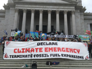 Declare Climate Emergency, steps of Washington State Capitol 9-24-2019 Declare Climate Emergency, steps of Washington State Capitol 9-24-2019