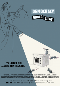 Political cartoonist Ann Telnaes and documentary filmmaker Laura Nix talk about their collaboration Democracy Under Siege with S.W. Conser of Words and Pictures on KBOO Radio
