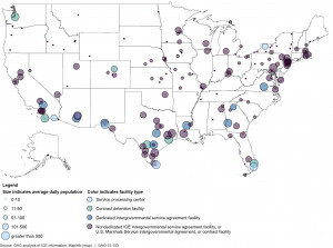 2013 sites detention over 72 hours ICE Detention Map 2013