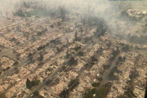 Santa Rosa neighborhood leveled by fire Santa Rosa neighborhood leveled by fire