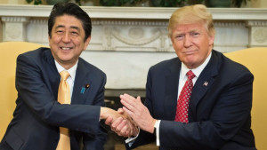 Shinzo Abe and Donald Trump