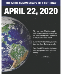 Earth Day 2020 Earth Day 2020