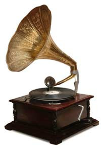 A record player